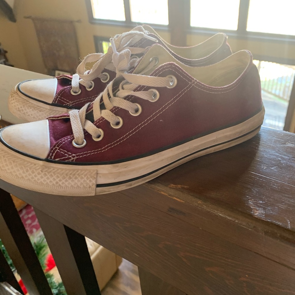 Burgundy Converse